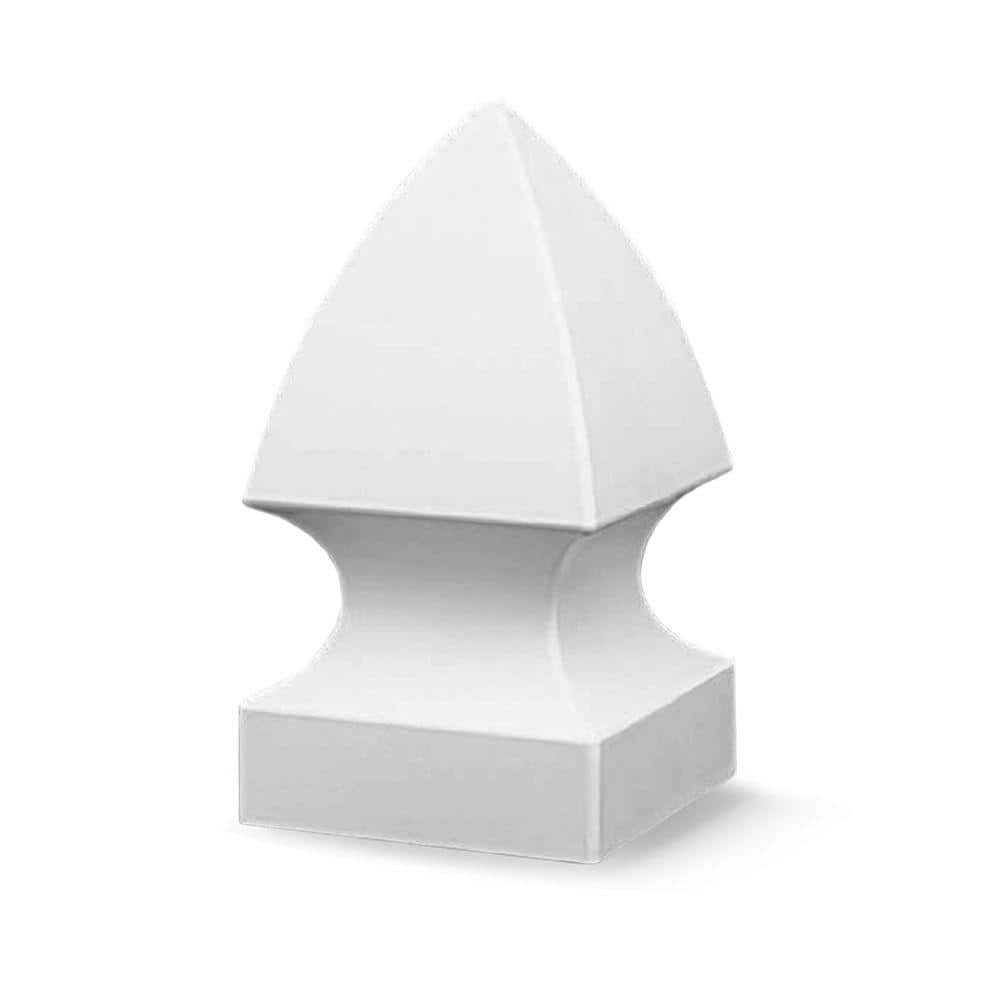 Veranda 4 in. x 4 in White Vinyl Gothic Fence Post Cap