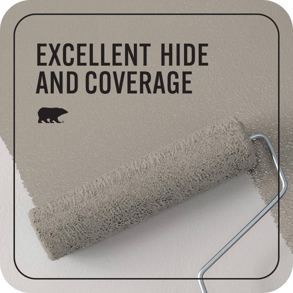 BEHR PREMIUM PLUS #PPU24-09 True Taupewood Flat EcoMix Plant-Based & Primer (2)