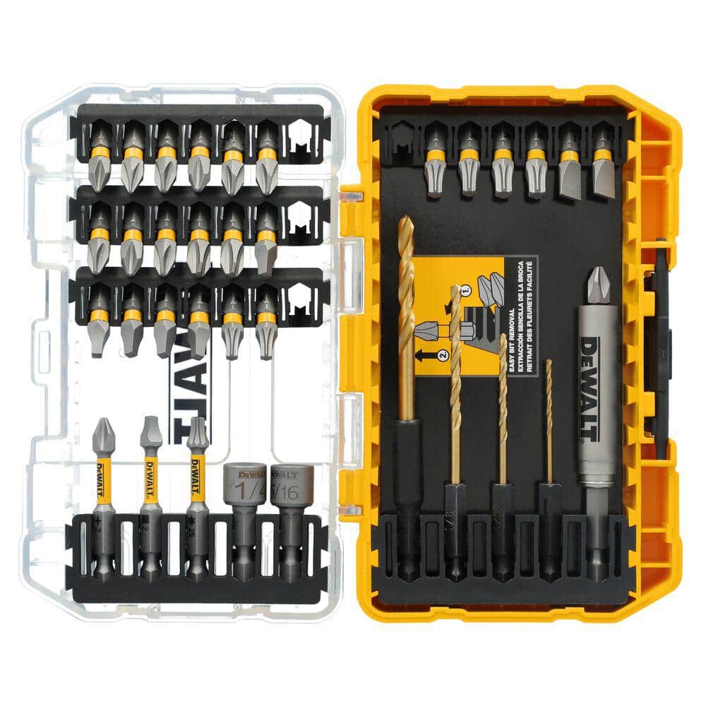 DEWALT MAXFIT ULTRA 1/4 in. Hex Steel Screwdriving Bit Set (35-Piece)