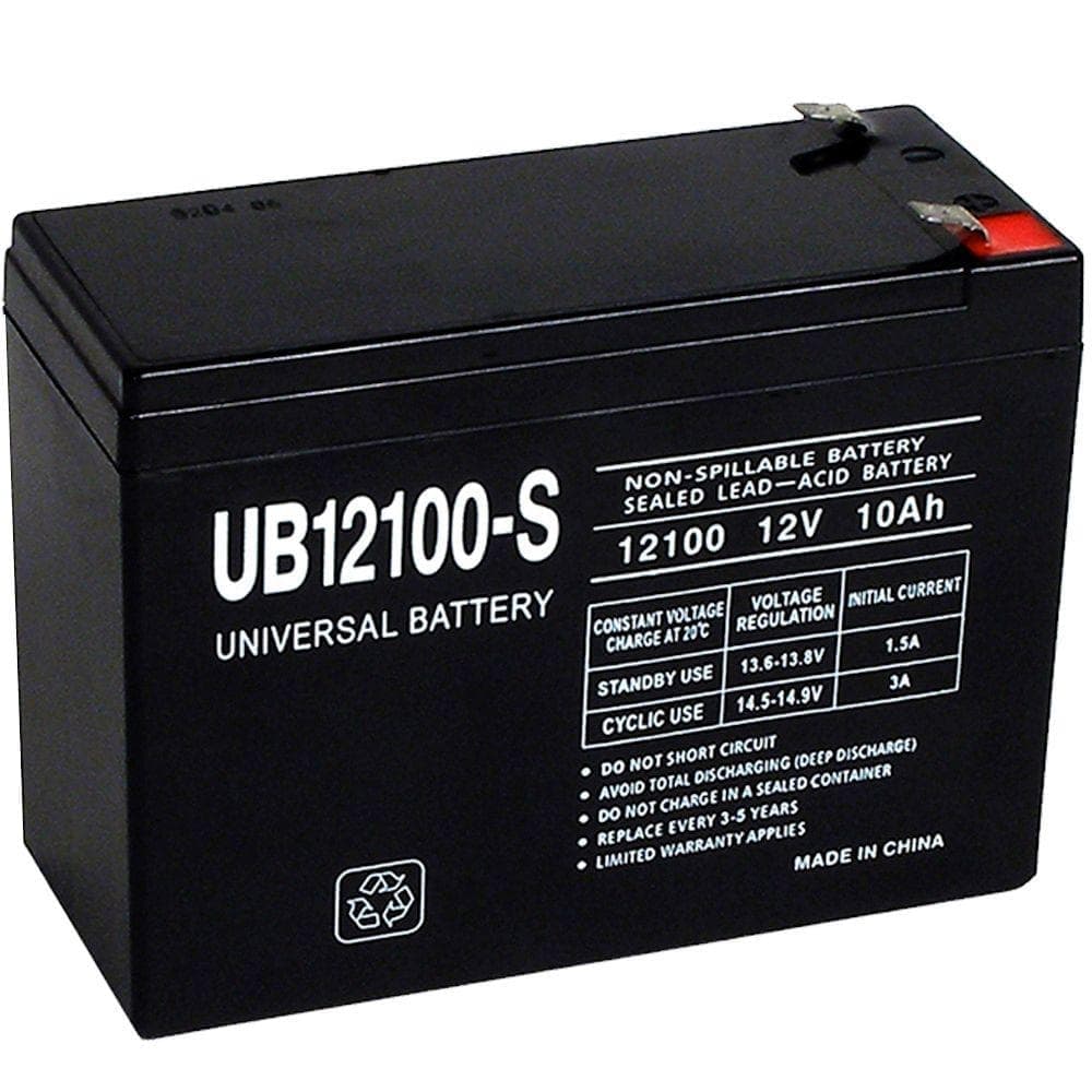 UPG 12-Volt 10 Ah F2 Terminal Sealed Lead Acid (SLA) AGM Rechargeable Battery (1)