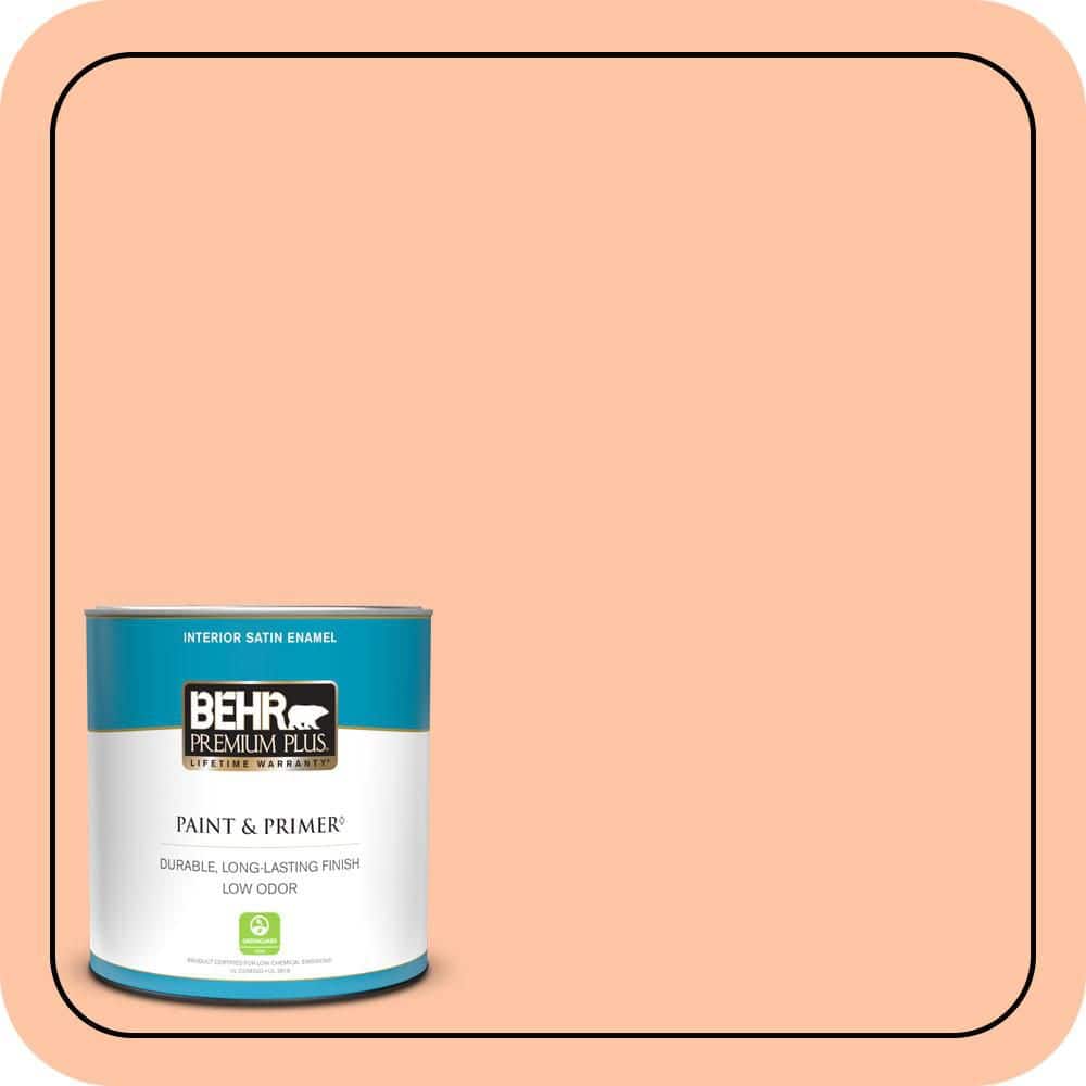 BEHR PREMIUM PLUS #240A-3 Bright Citrus Enamel Low Odor & Primer (1)