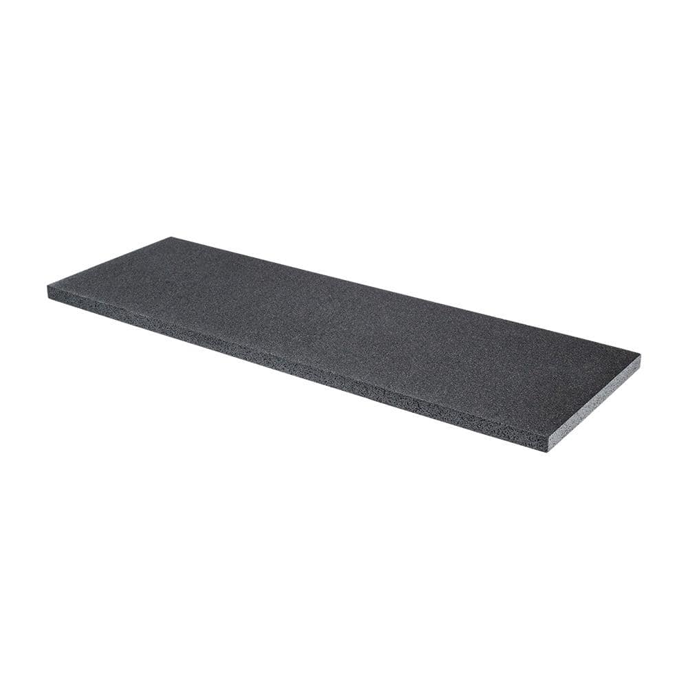 Jeffrey Court Basalt Gray 4 in. x 12 in. Honed Basalt Wall and Floor Tile (1 sq. ft./Pack) (4)