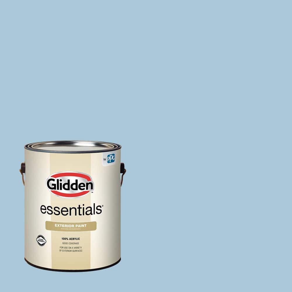 Glidden Essentials 1 gal. PPG1157-3 Sonata Satin Exterior Paint