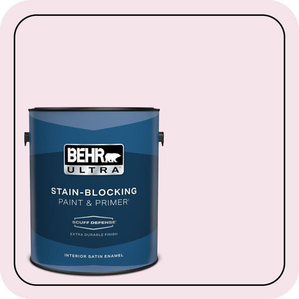 BEHR ULTRA 1 gal. #690A-1 Zephyr Extra Durable Satin Enamel Interior Paint & Primer (1)