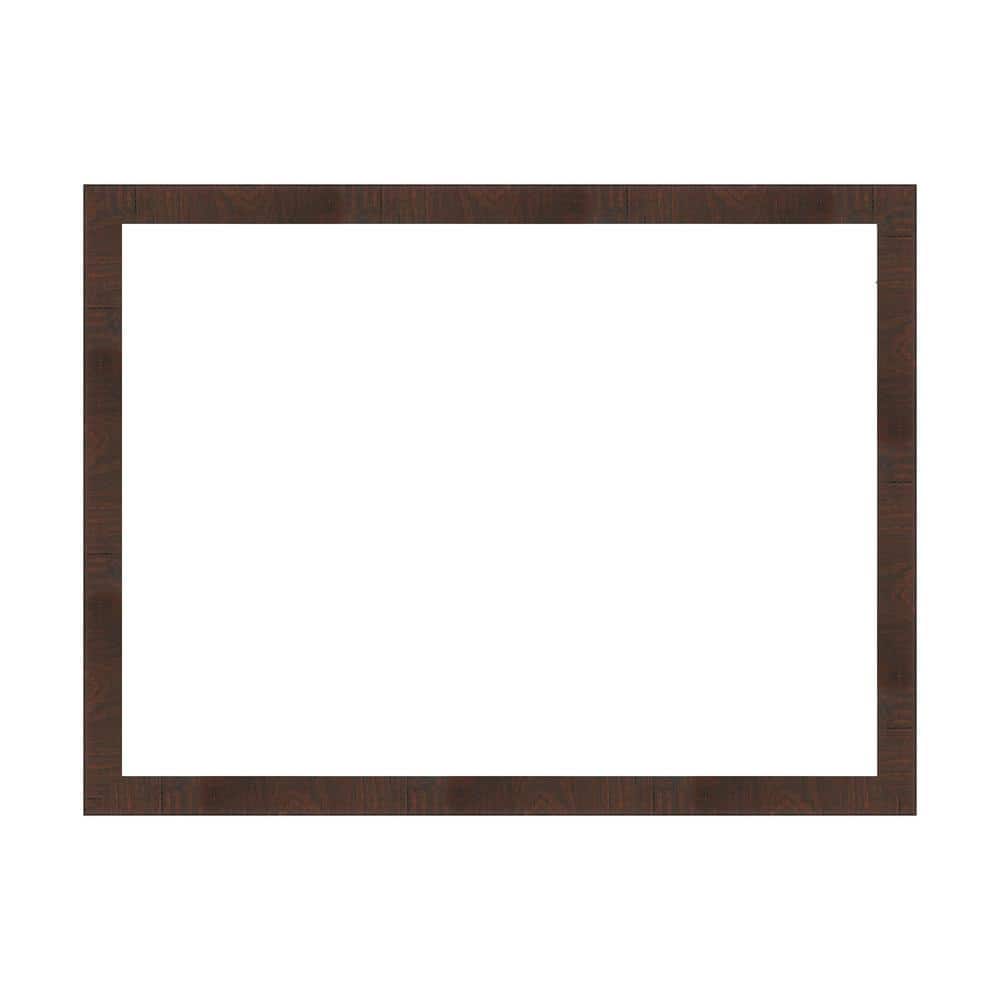 Amanti Art Mirror Makeover Wildwood Brown Narrow 41.25 in. W x 31.25 in. H Bathroom Mirror Frame Border Kit-Fits a 40 x 30 Mirror (1)