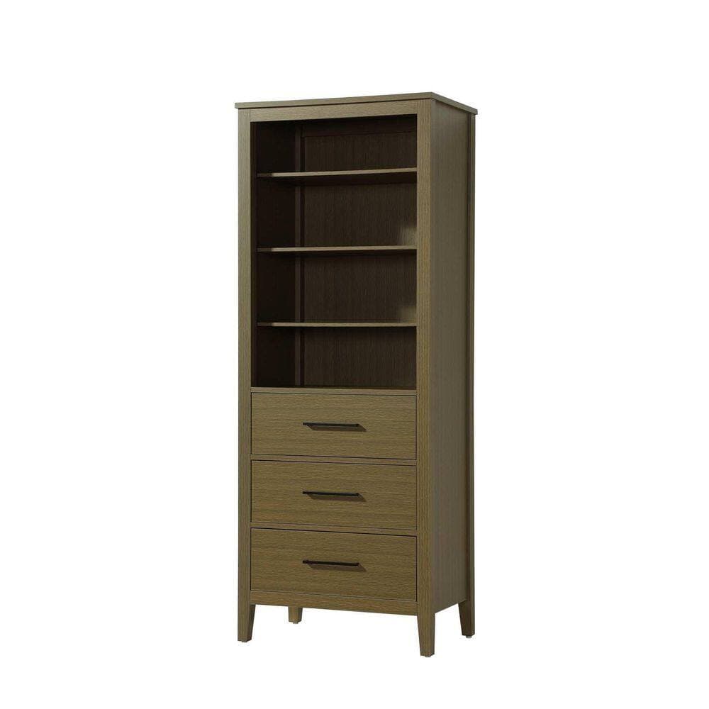 TIMELESS HOME 28 in. W x 18 in. D x 72 in. H Chestnut Brown Freestanding Linen Cabinet (3)