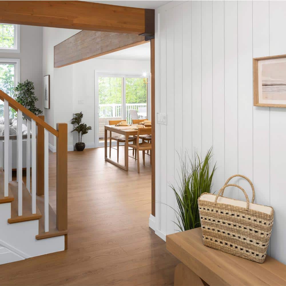 Alexandria Moulding 1/2 in D x 7-5/16 in W x 96 in L Primed Medium Density Fiberboard (MDF) Wood Shiplap 1/4 in Gap Panel Molding (4-Pack) (3)