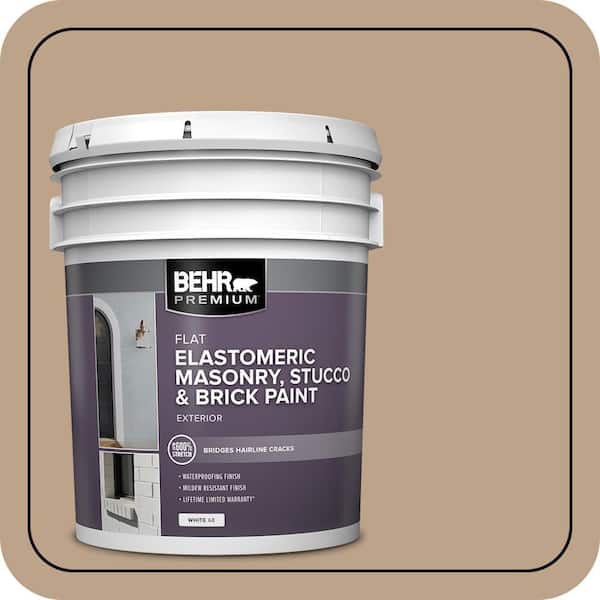 BEHR PREMIUM 5 gal. #N260-4 Merino Elastomeric Masonry, Stucco and Brick Exterior Paint (2)