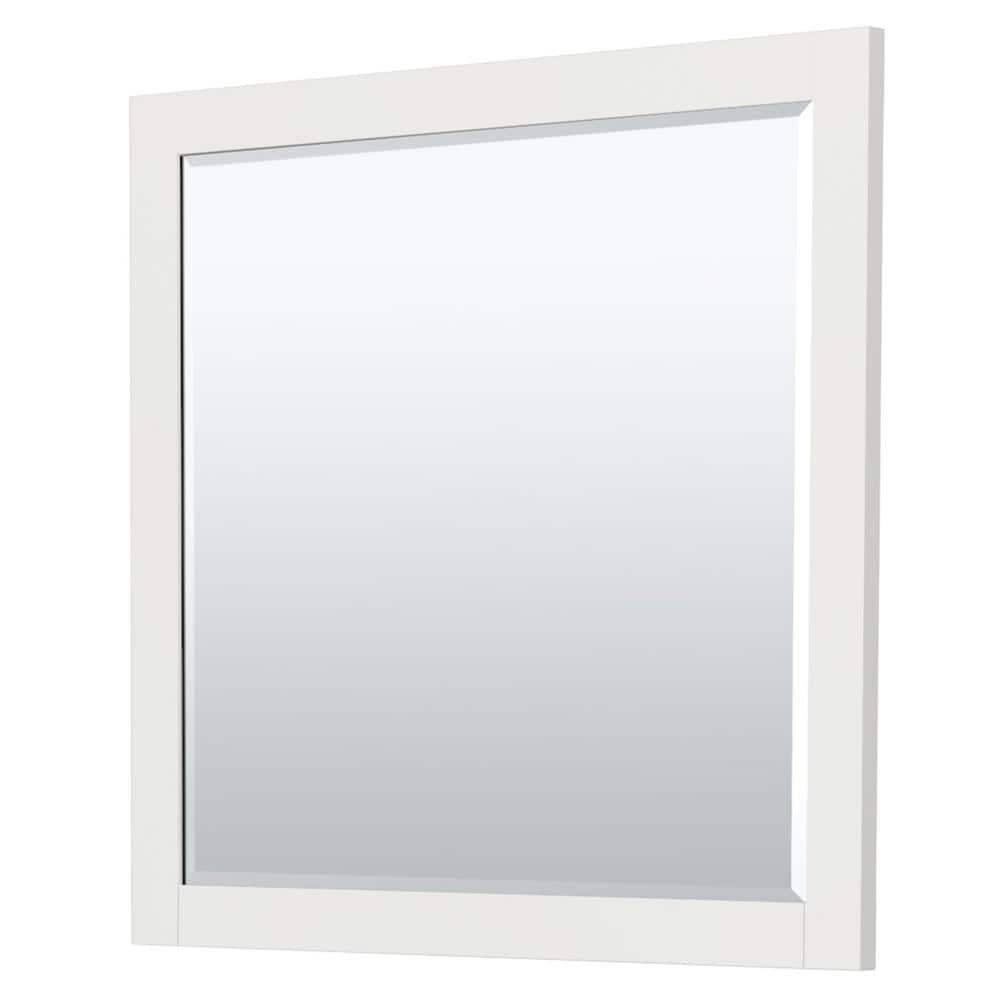 Wyndham Collection Miranda 41.25 in. W x 21.75 in. D Single Bath Vanity Cabinet Only with Mirror in White (3)