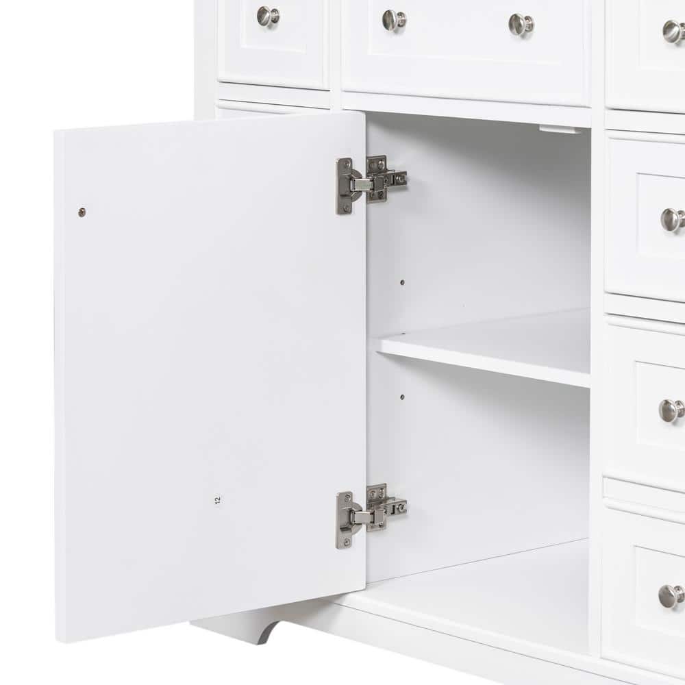 Unbranded 35.60 in. W 17.90 in. D 33.40 in. H Bath Vanity Cabinet without Top (4)