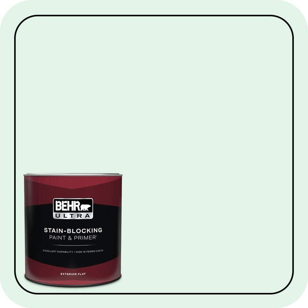 BEHR ULTRA 1 qt. #470A-1 Window Pane Flat Exterior Paint & Primer
