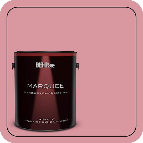 BEHR PREMIUM PLUS 1 gal. #M150-4 Glow Pink Semi-Gloss Enamel Low Odor Interior Paint & Primer (2)