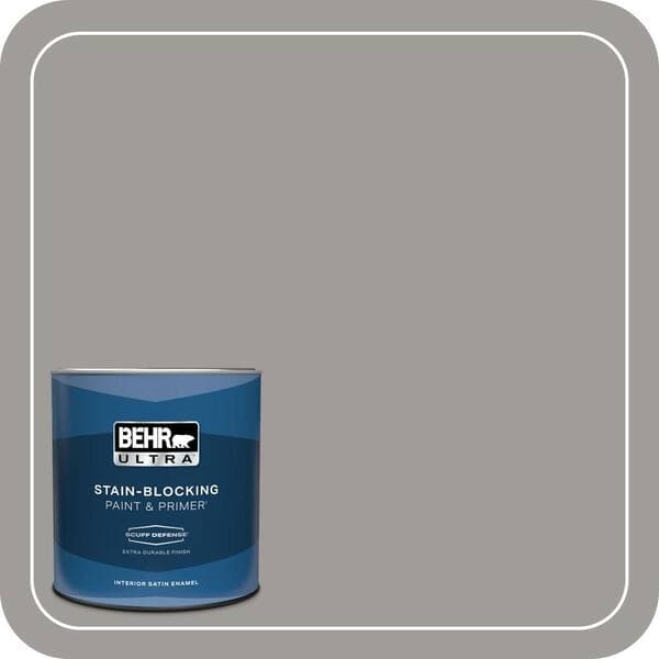 BEHR PREMIUM PLUS #BNC-17 Casual Gray Enamel Low Odor & Primer (4)