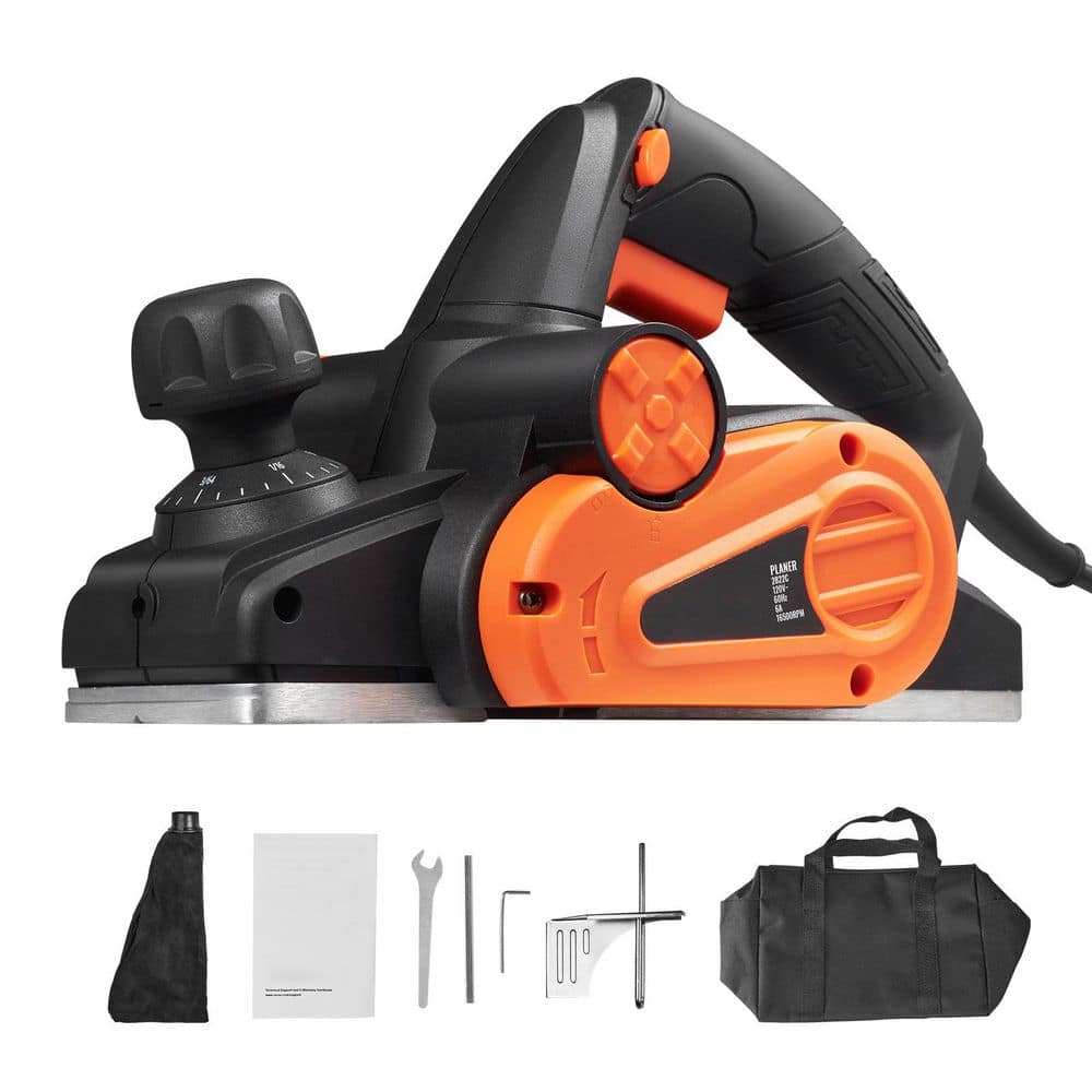 SKYSHALO Electric Hand Planer, 3-1/4 in. width Corded Electric Hand Planer, 16500 RPM High-Speed Powerful Handheld Planers (1)
