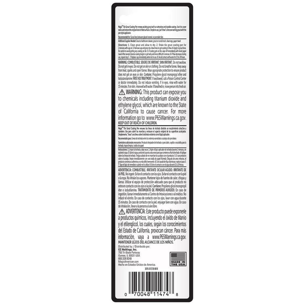 Magic 0.25 oz. Tile Grout Coating Pen in White (2)
