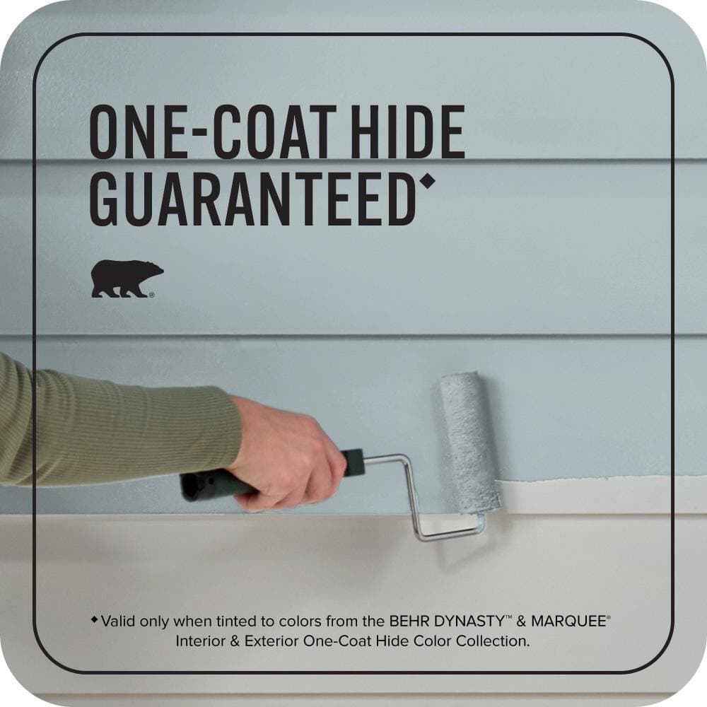 BEHR MARQUEE 5 gal. #N470-3 Half Sea Fog Flat Exterior Paint & Primer (3)