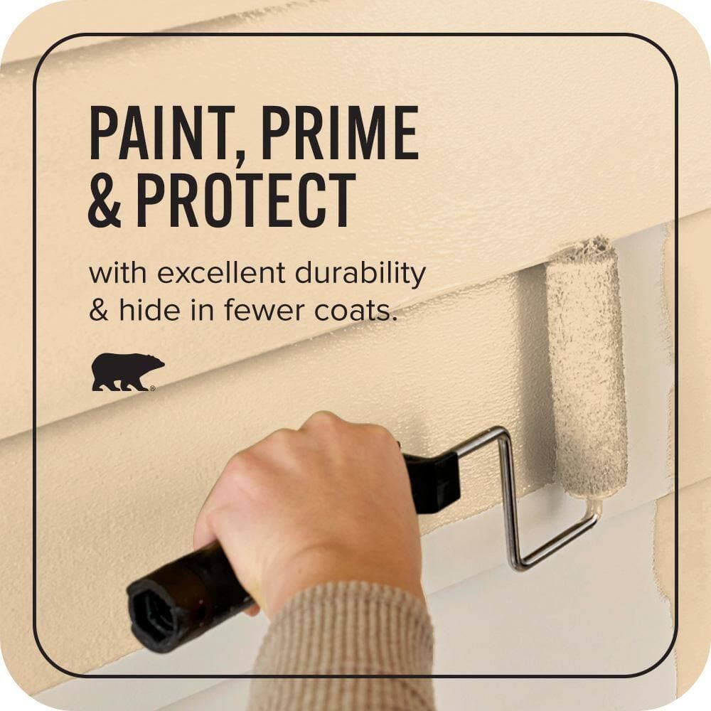 BEHR ULTRA 1 qt. #MQ3-43 Ceramic Beige Flat Exterior Paint & Primer (3)