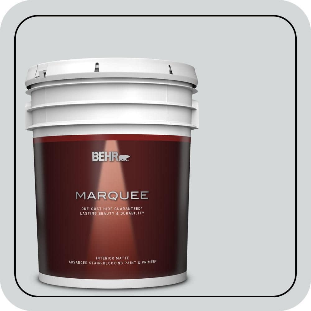 BEHR MARQUEE 5 gal. #PPU26-12 Solemn Silence Matte Interior Paint & Primer
