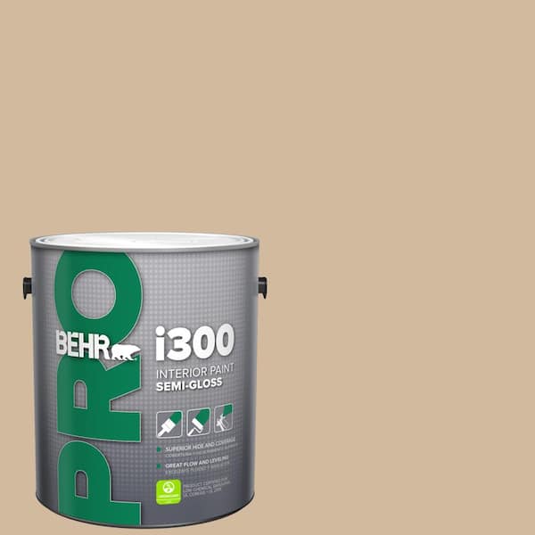 BEHR PRO 1 gal. #S280-3 Practical Tan Semi-Gloss Interior Paint (2)