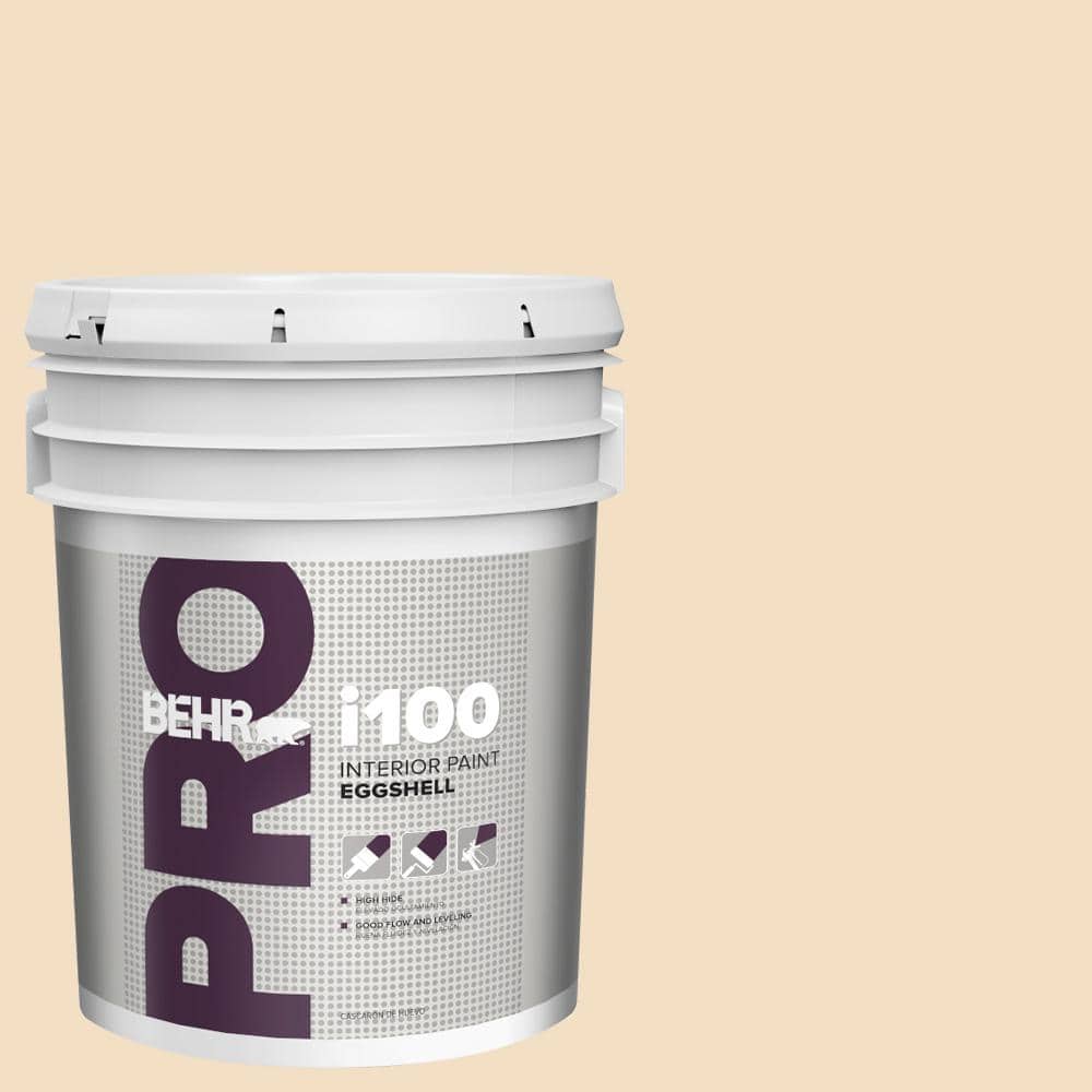 BEHR PRO 5 gal. #22 Navajo White Eggshell Interior Paint