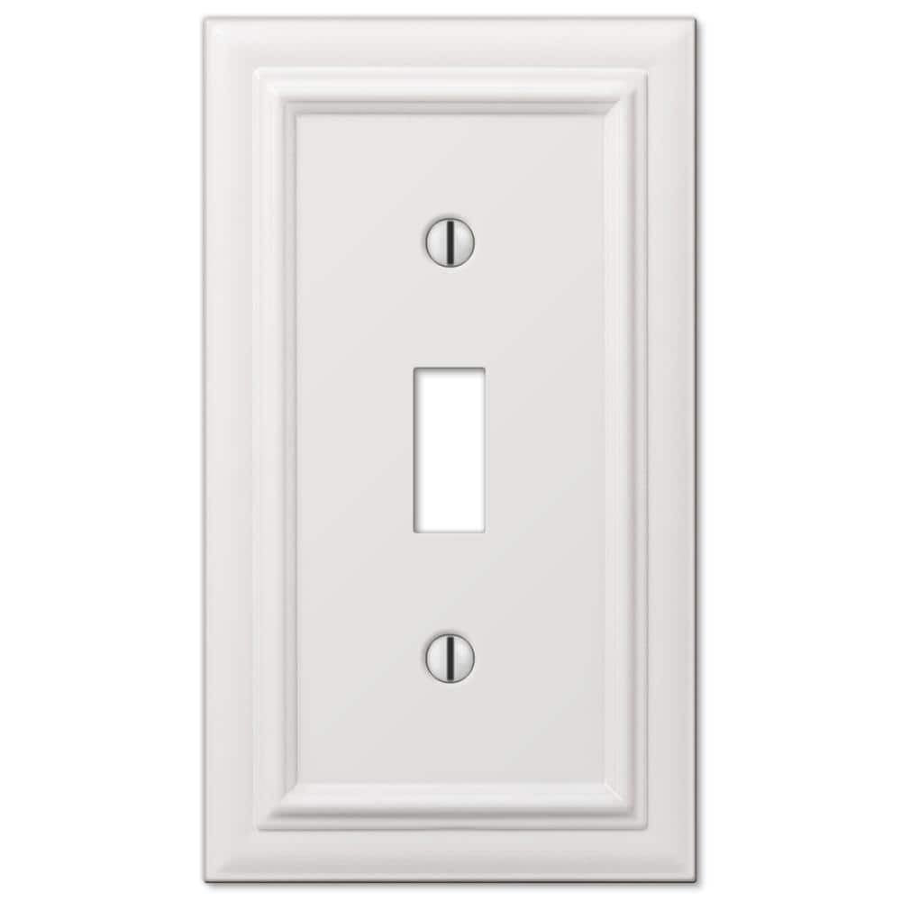 AMERELLE Continental 2 Gang Toggle Metal Wall Plate
