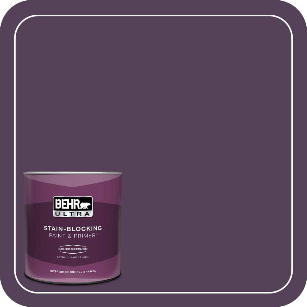 BEHR ULTRA 1 qt. #S-H-680 Purple Bloom Extra Durable Eggshell Enamel Interior Paint & Primer