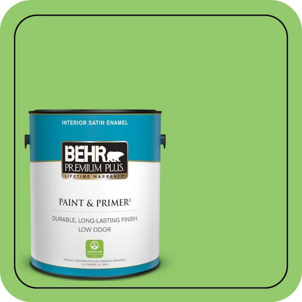 BEHR PREMIUM PLUS #430B-5 Apple Orchard Enamel Low Odor & Primer (4)
