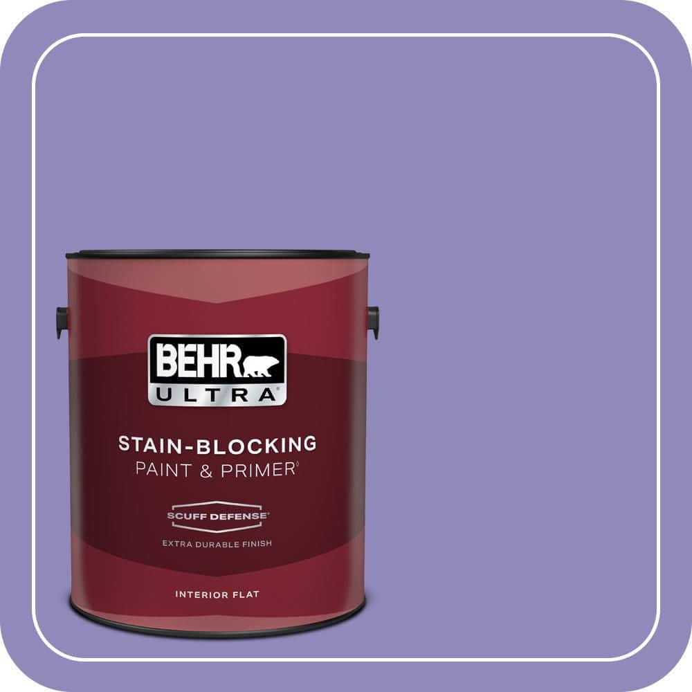 BEHR ULTRA 1 gal. #630B-6 Butterfly Garden Extra Durable Flat Interior Paint & Primer