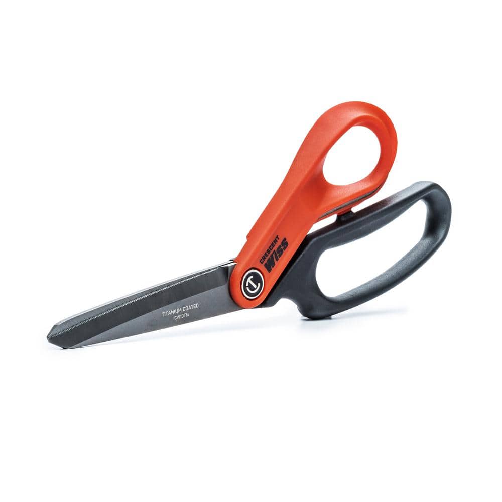 Crescent Wiss 10 in. Heavy Duty Titanium Coated Tradesmen Scissors (3)