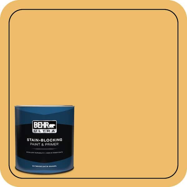 BEHR PREMIUM PLUS Home Decorators Collection #HDC-MD-24 Luscious Lemon Enamel Low Odor & Primer (4)