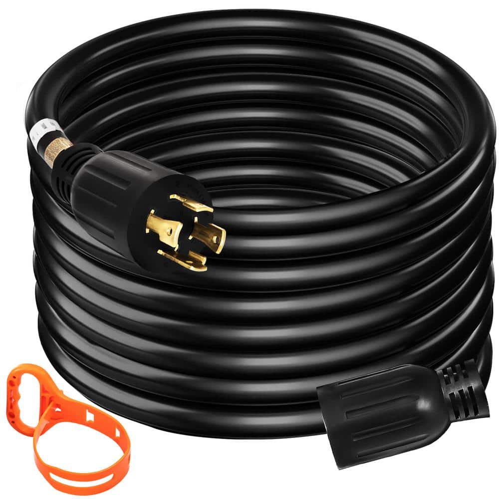 VEVOR 50 ft. Generator Extension Cord 250-Volt 30 Amp Generator Cord UL Listed Generator Power Cord with Twist Lock Connectors
