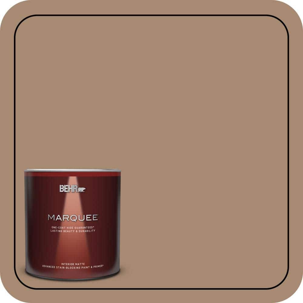 BEHR MARQUEE 1 Qt. #N260-5 Distant Land One-Coat Hide Matte Interior Paint & Primer