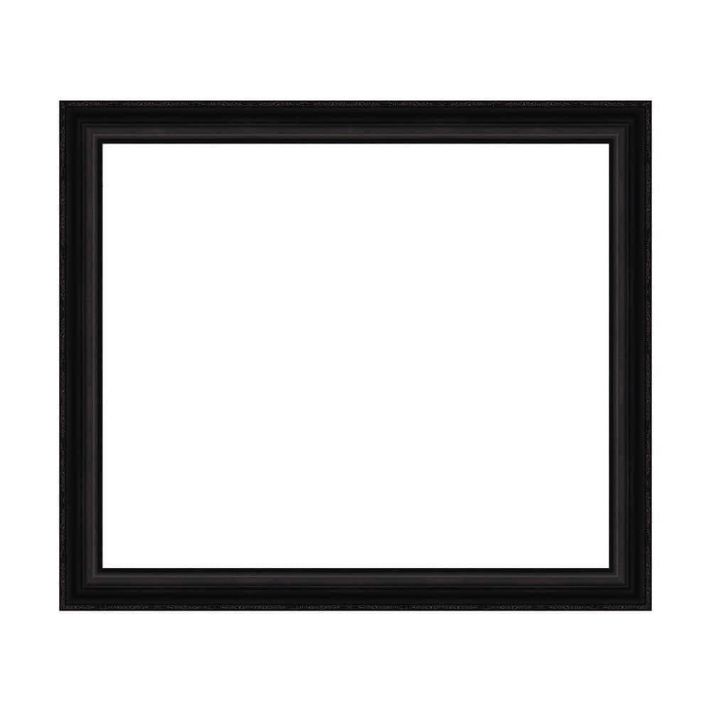 Amanti Art Mirror Makeover Parlor Black 43.25 in. W x 37.25 in. H Bathroom Mirror Frame Border Kit-Fits a 42 x 36 Mirror (1)