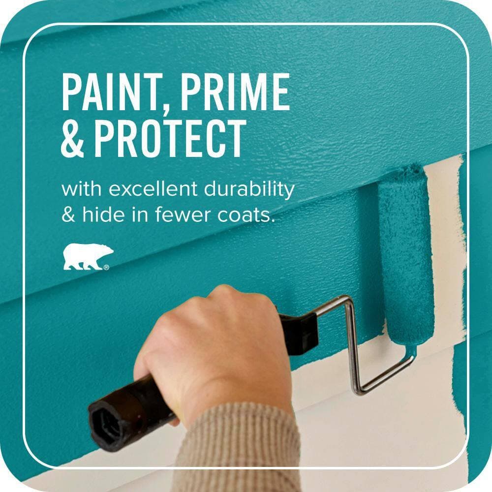 BEHR ULTRA 1 gal. #500B-7 Tucson Teal Satin Enamel Exterior Paint & Primer (3)