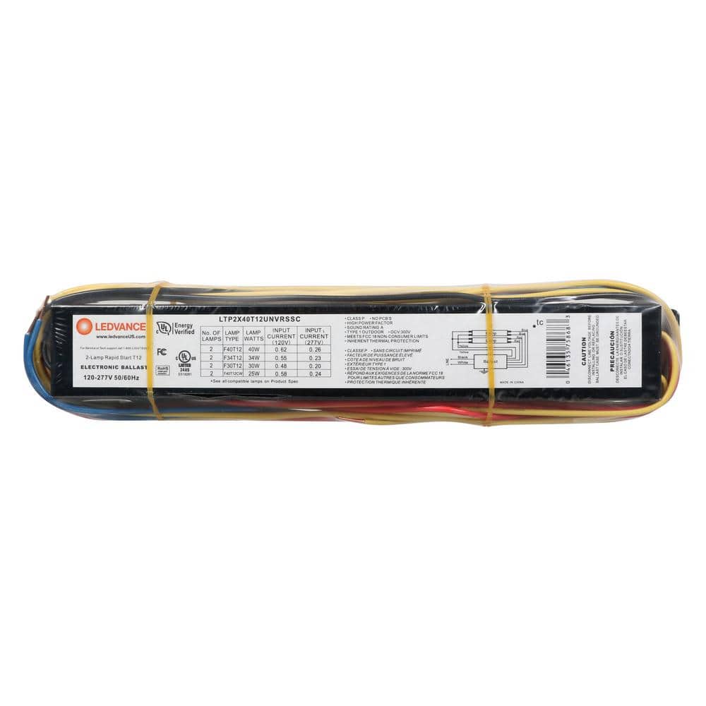 Sylvania 40-Watt 120-277 Multivolt 2-Lamp T12 High Efficiency Rapid Start Electronic Replacement Ballast (2)