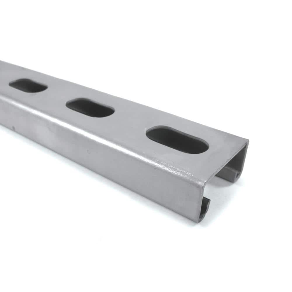 Superstrut 2 ft. 14-Gauge Half Slotted Metal Framing Strut Channel - Silver Galvanized - Strut Channel (ZB14HS2EG) (3)