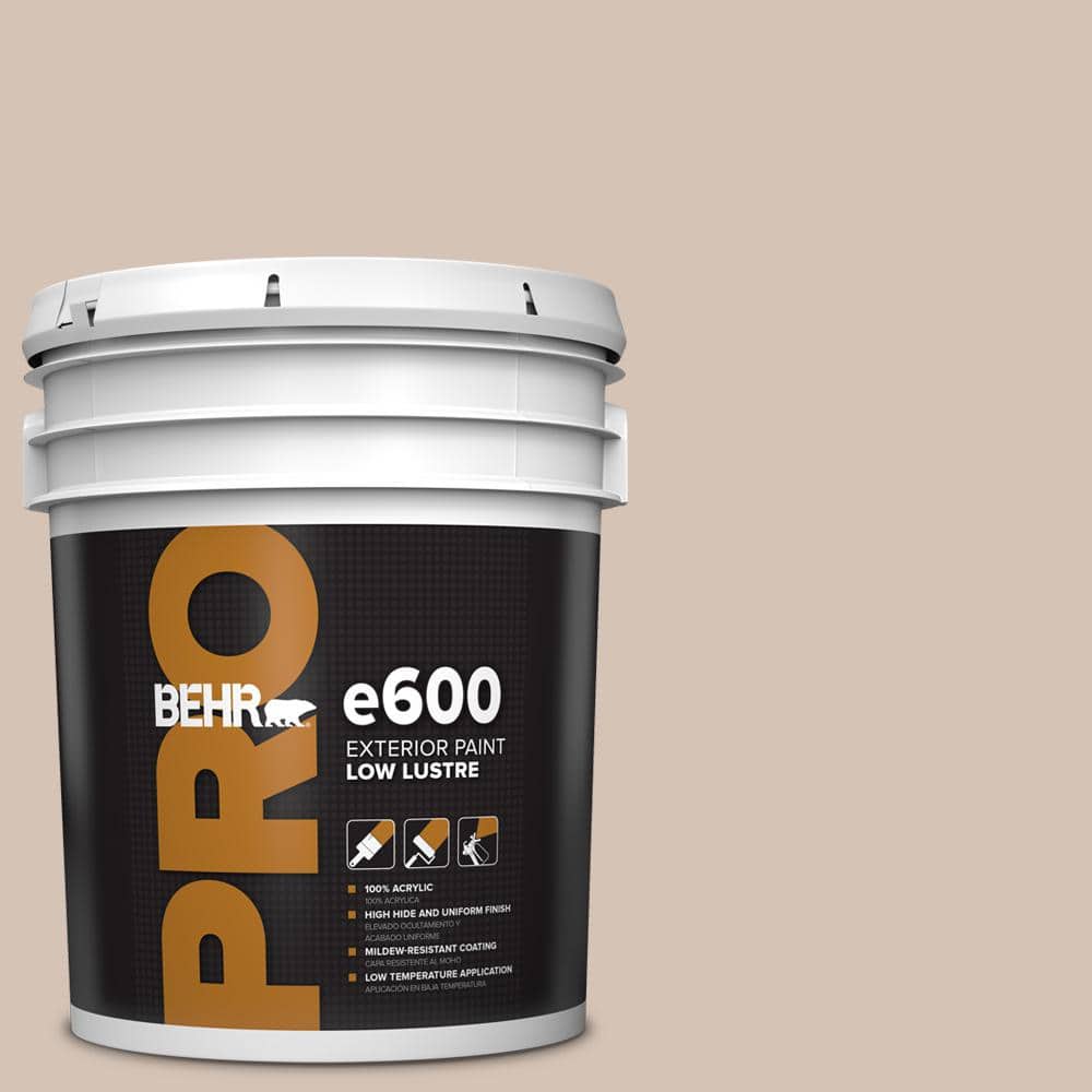 BEHR PRO 5 gal. #BIC-02 Hazy Taupe Low Luster Exterior Paint