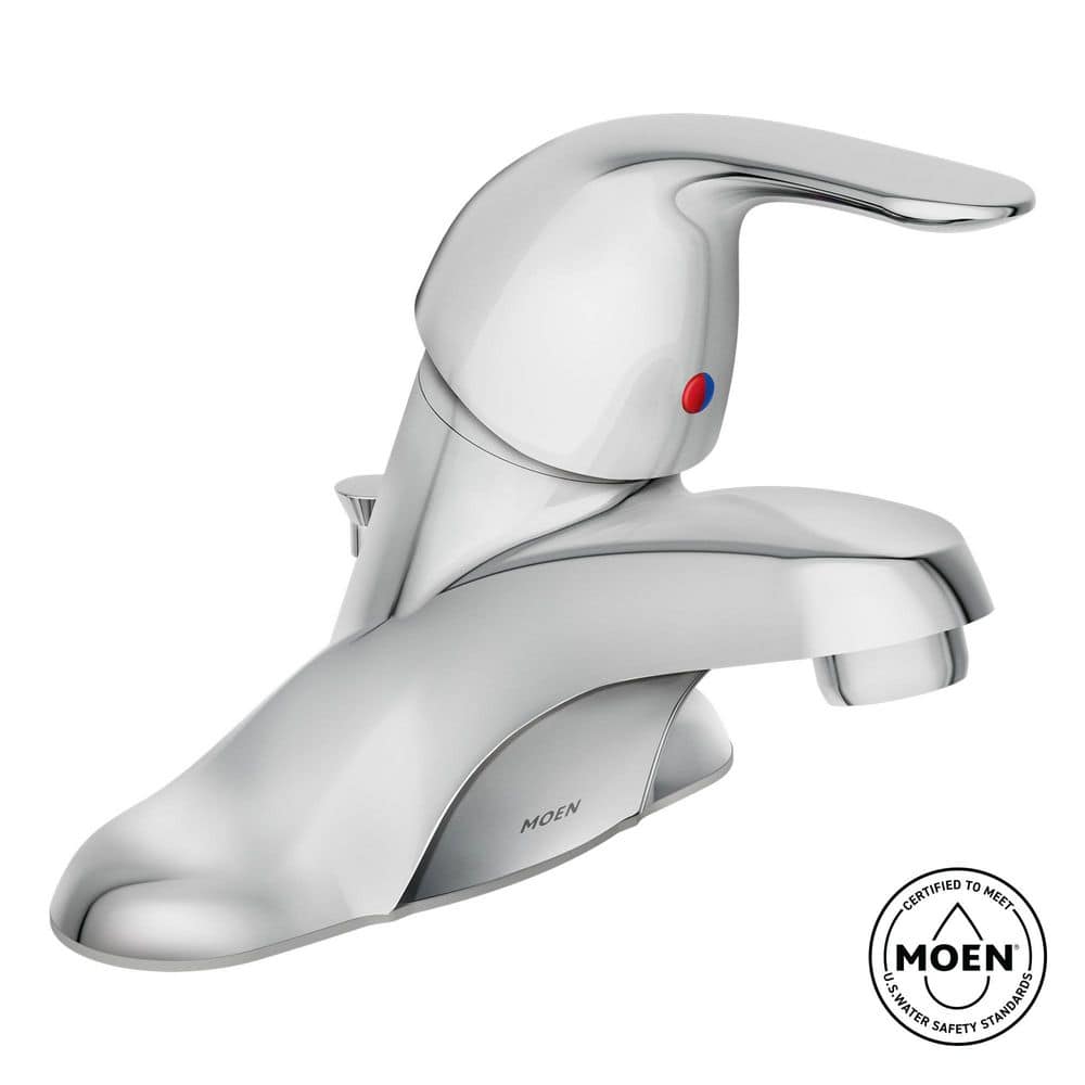 MOEN Adler 4 in. Centerset Single Handle Low-Arc Bathroom Faucet in Chrome (2)