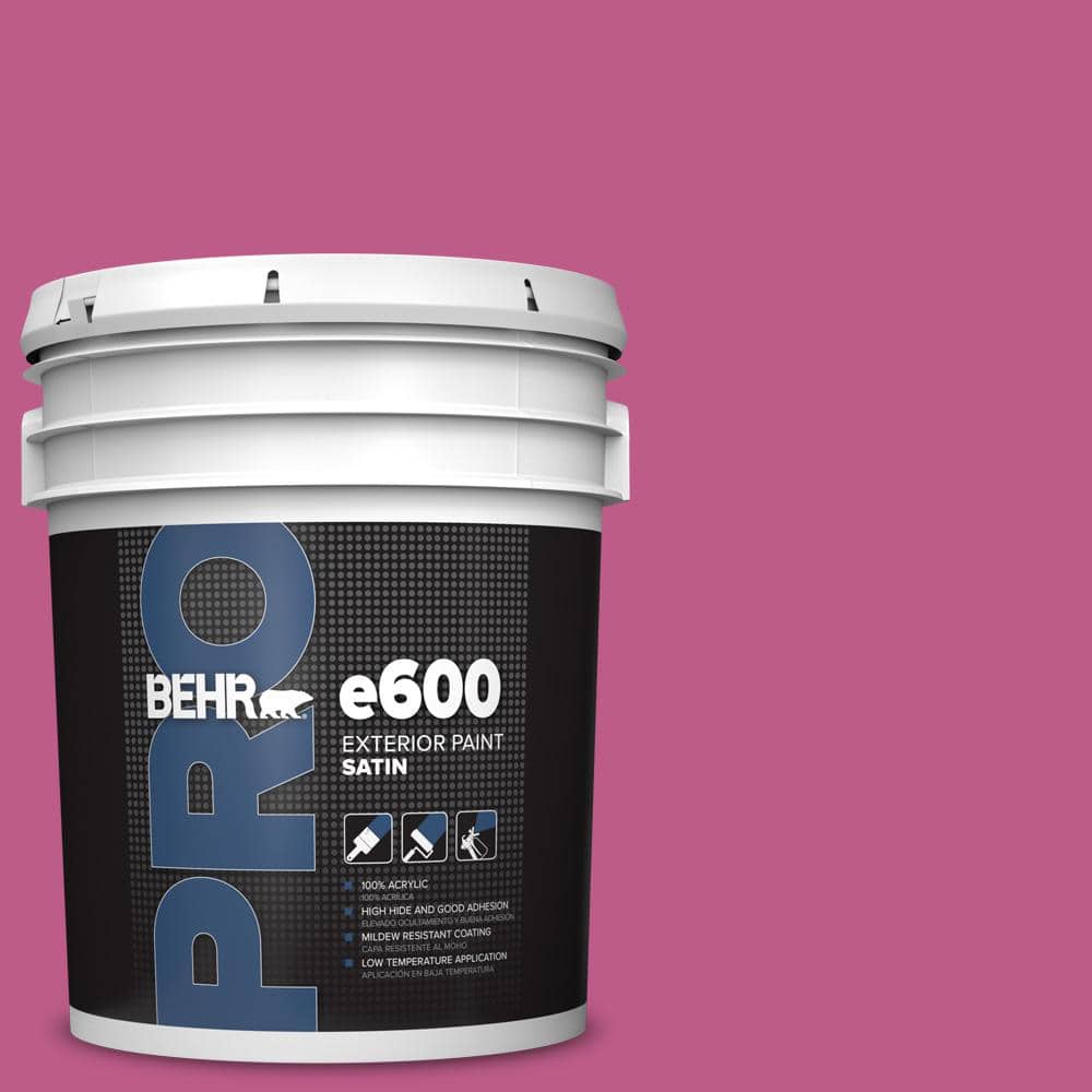 BEHR PRO 5 gal. #P120-5 Beauty Queen Satin Exterior Paint