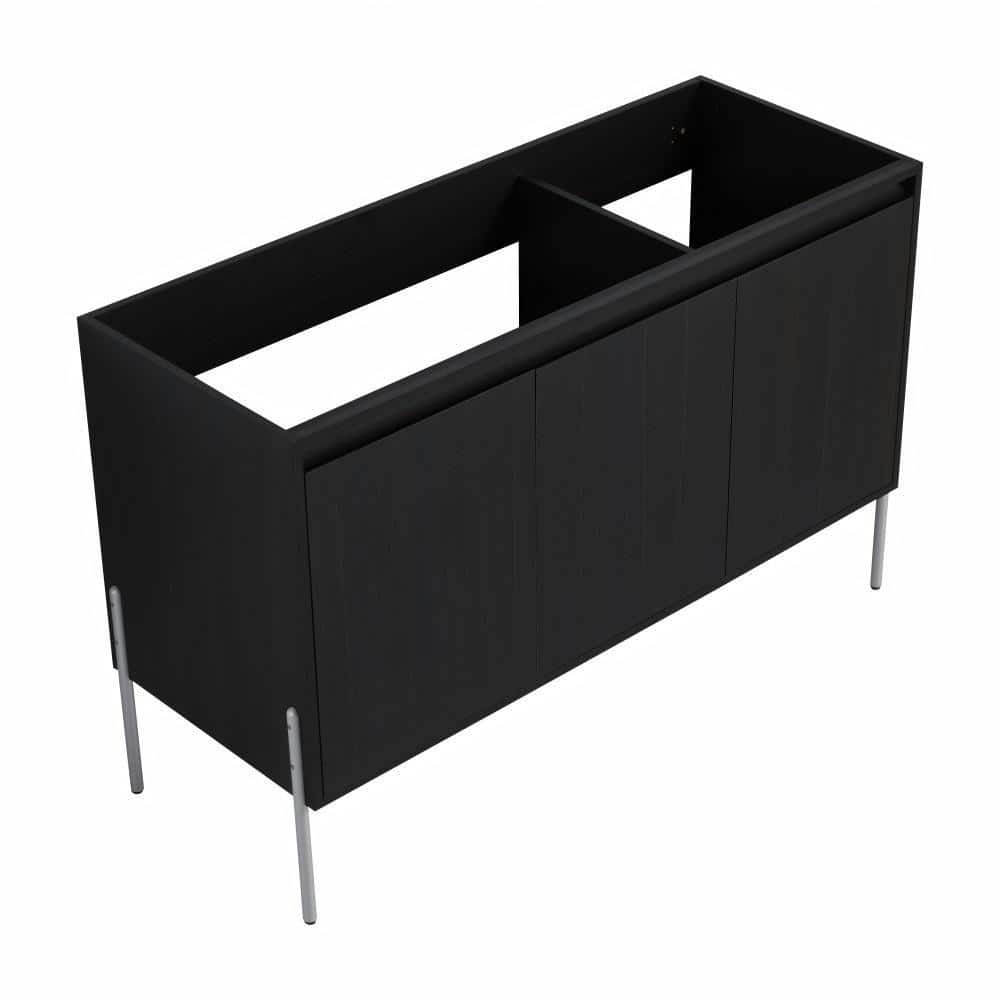 UPIKER Annecy 46.88 in. W x 17.94 in. D x 30.31 in. H Freestanding Bath Vanity Cabinet without Top in Dark Oak Unassembled (1)