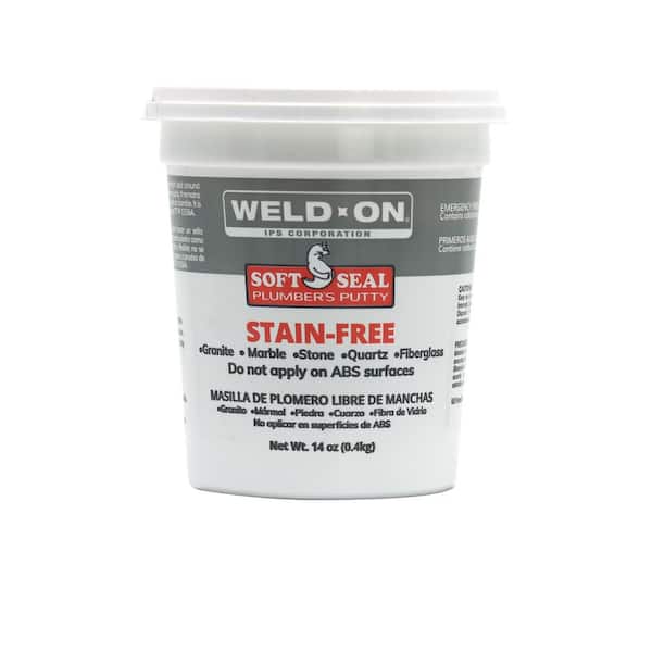 Weld-On 14 oz. Stain-Free Soft Seal Plumber's Putty, White (2)