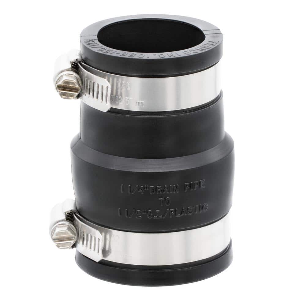 Fernco 1-1/2 in. x 1-1/4 in. DWV Flexible PVC Fittings & Connectors