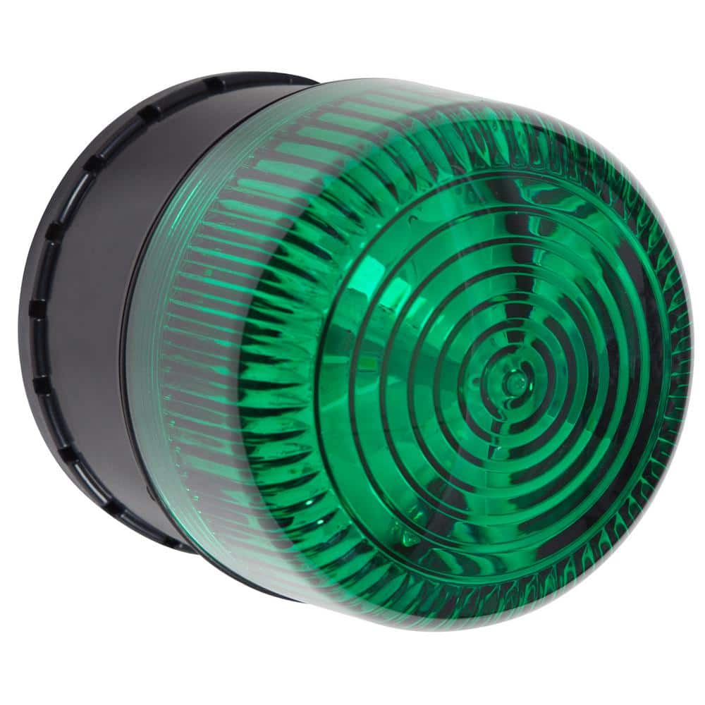 Safety Technology International 9-Volt Battery Backup, Round, Green Select-Alert Siren and LED Strobe Wired Alarm Kit with Mini Controllers