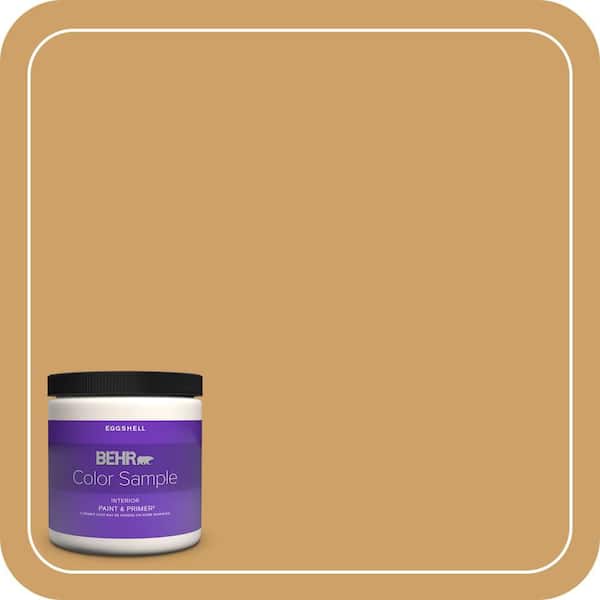 BEHR PREMIUM PLUS 8 oz. #MQ2-16 Summer In The City Eggshell Enamel Interior Paint & Primer Color Sample (2)