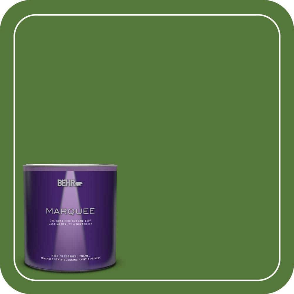 BEHR MARQUEE 1 qt. #P380-7 Luck of the Irish Eggshell Enamel Interior Paint & Primer