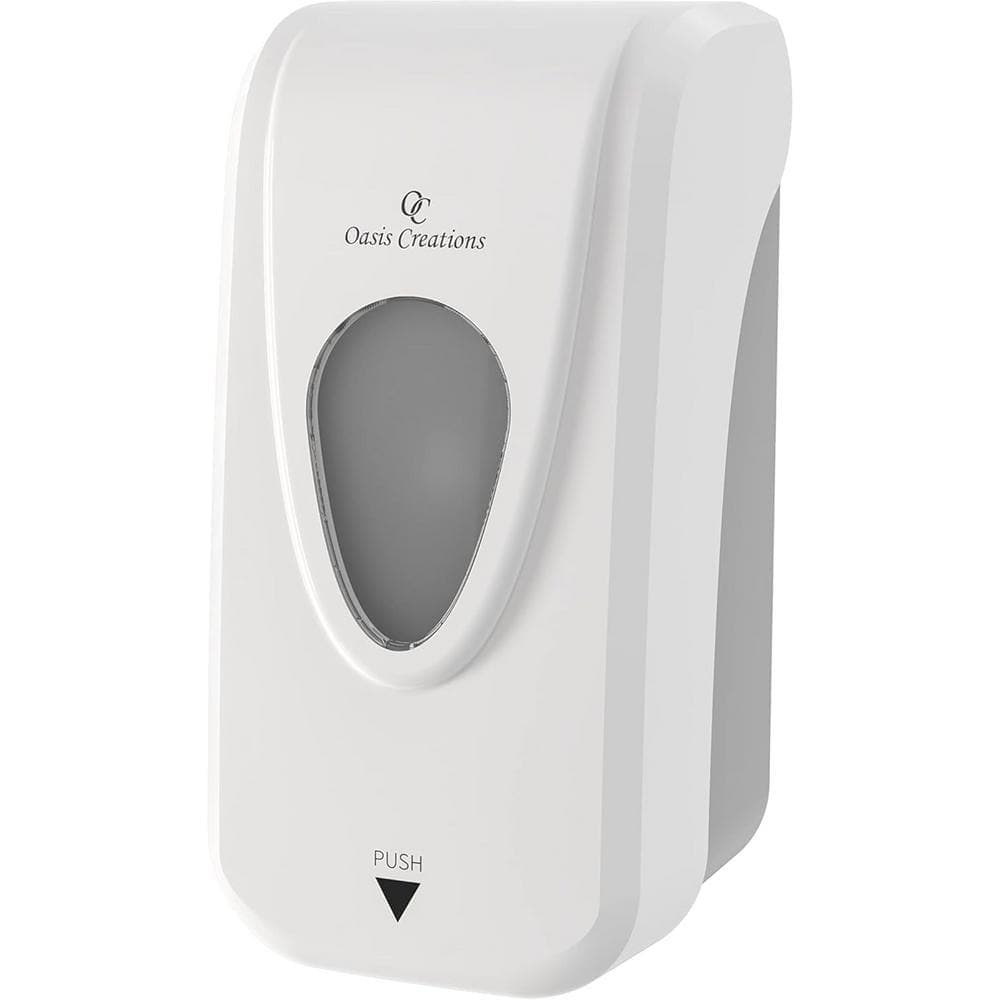 Adrinfly 33 Oz. Wall Mounted Soap and Hand Sanitizer Dispenser with 1000ml Capacity - White (1)