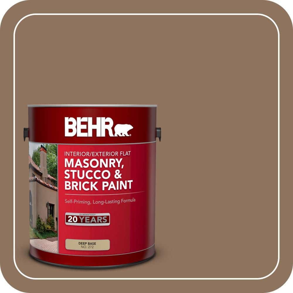 BEHR 1 gal. #N260-6 Outdoor Cafe Flat Masonry, Stucco and Brick Interior/Exterior Paint