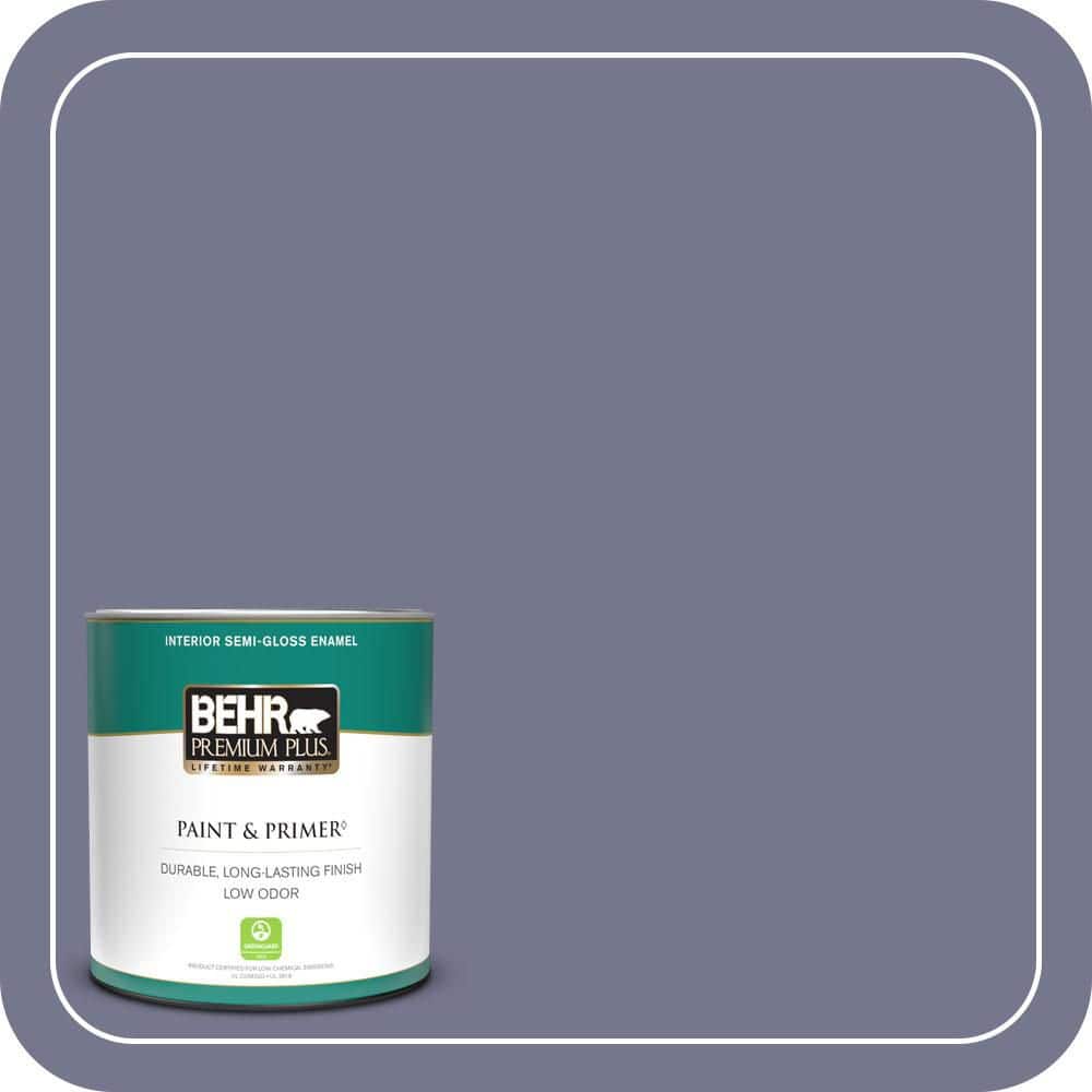 BEHR PREMIUM PLUS 1 qt. #630F-5 Vintage Semi-Gloss Enamel Low Odor Interior Paint & Primer