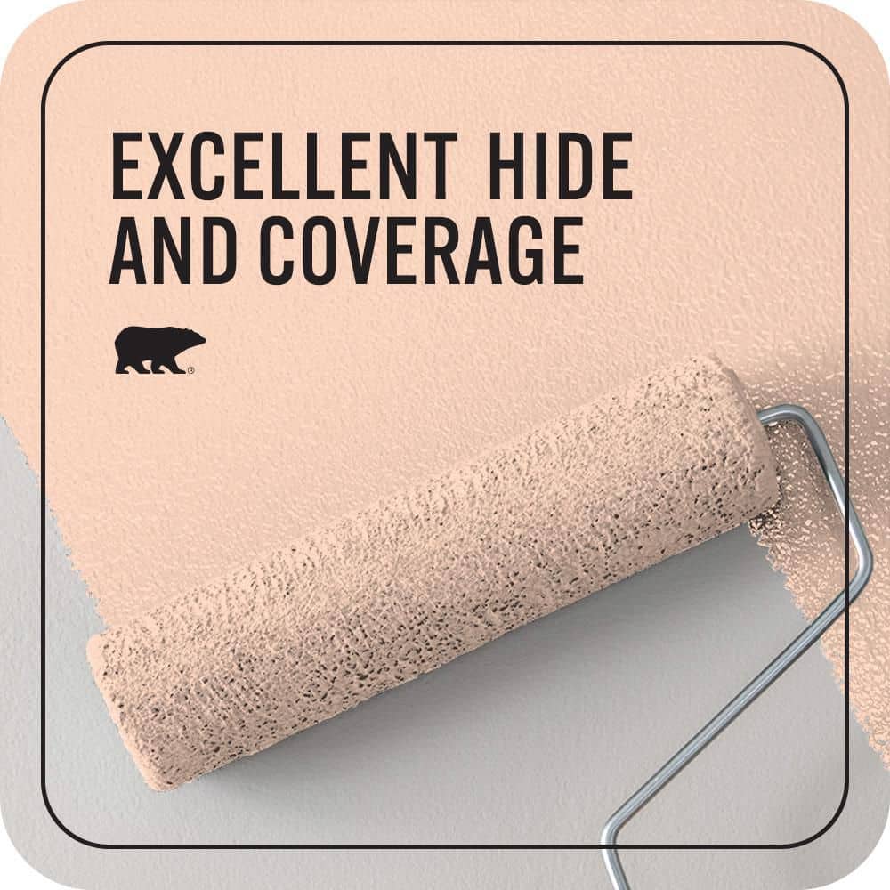 BEHR PREMIUM PLUS 1 qt. #220A-2 Friendship Flat EcoMix Plant-Based Interior Paint & Primer (2)