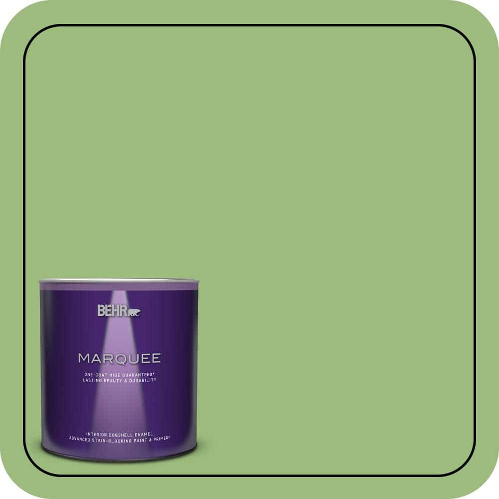 BEHR MARQUEE 1 qt. #P380-5 Gleeful Eggshell Enamel Interior Paint & Primer